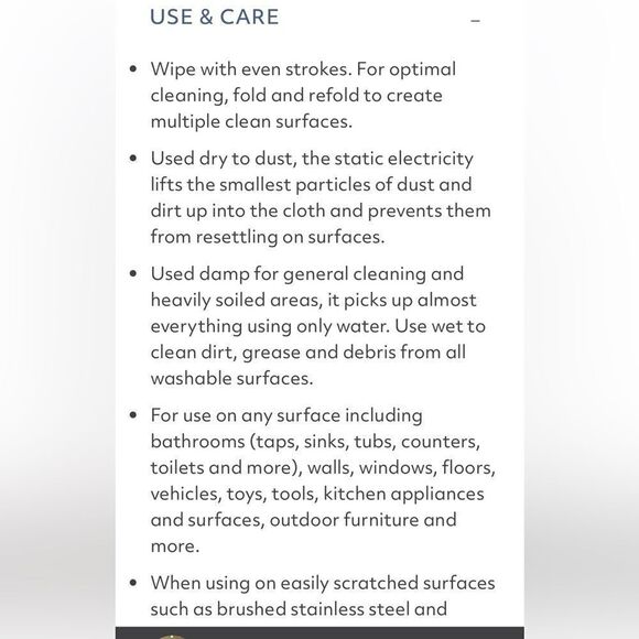 Norwex EnviroCloth Mushroom
 With Sea Mist Trim NWT - Picture 8 of 10